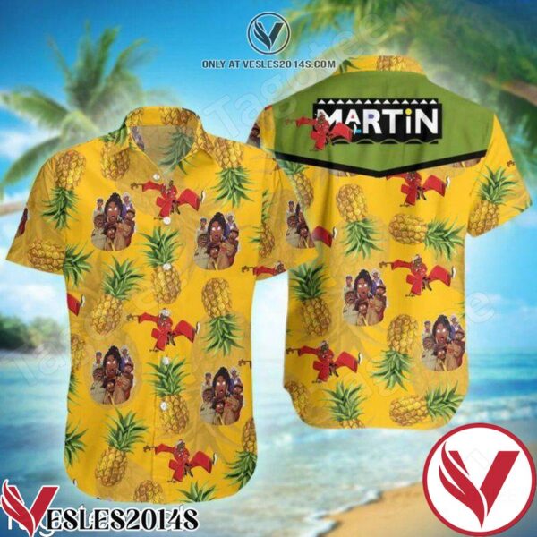 Martin Tv Show Pineapple Yellow Hawaiian Shirt, Unique Gifts For Friends - Vesles2014S 1