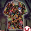 Marvel Avengers Chibi Flower Leaf Hawaiian Shirt, Unique Gifts For Friends - Vesles2014S 1