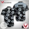 Marvel Avengers Hawaiian Graphic Print Short Sleeve Hawaiian Casual Shirt Vesles2014S