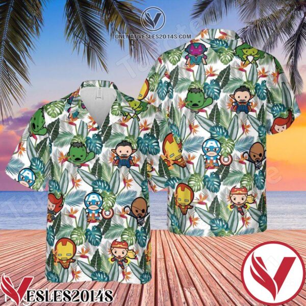 Marvel Avengers Hawaiian Shirt, Unique Gifts For Friends - Vesles2014S 1