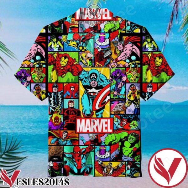 Marvel Comics Avengers Collection Hawaiian Shirt, Unique Gifts For Friends - Vesles2014S 1
