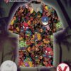 Marvel Hawaiian Graphic Print Short Sleeve Hawaiian Casual Shirt Vesles2014S