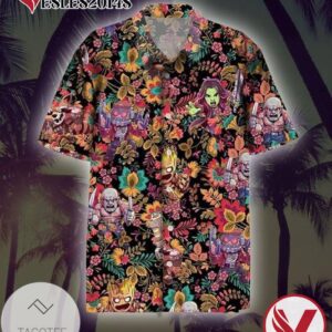 Marvel Hawaiian II Graphic Print Short Sleeve Hawaiian Casual Shirt Vesles2014S 1