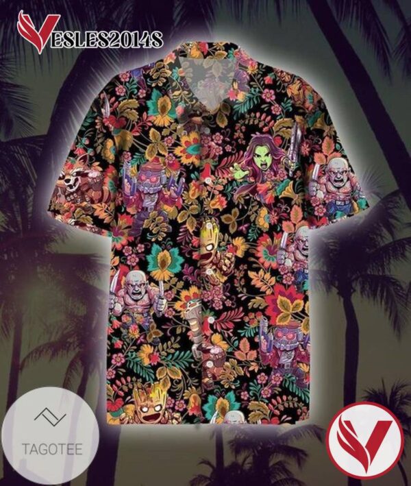 Marvel Hawaiian II Graphic Print Short Sleeve Hawaiian Casual Shirt Vesles2014S 1