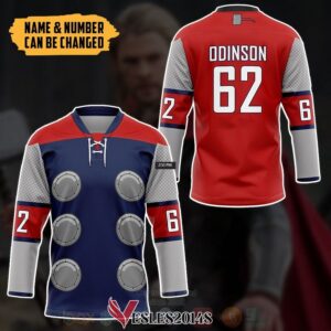 Marvel Thor Personalized Hockey Jersey, Trending Gifts For Fans - Vesles2014s 2