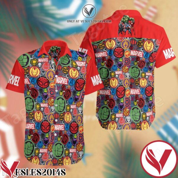 Marvel Universe Hawaiian Shirt And Short, Unique Gifts For Friends - Vesles2014S 1