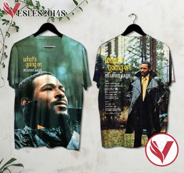 Marvin Gaye What's Going On Album Cover Style 2 Shirt, Perfect Gifts For Music Lovers - Vesles2014S
