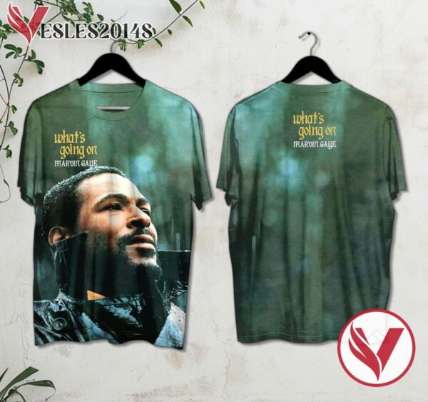 Marvin Gaye What's Going On Album Cover Style 3 Shirt, Perfect Gifts For Music Lovers - Vesles2014S