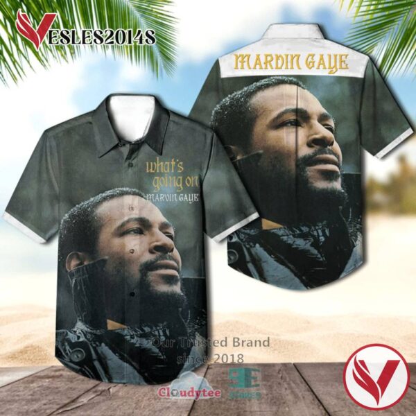 Marvin Gaye What's Going On Album Hawaiian Shirt, Best Gift For Music Lovers Vesles2014S