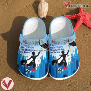Mary Poppins Movie Crocs Crocband Clogs Shoes Comfortable For Men Women and Kids Style 1 - Vesles2014S