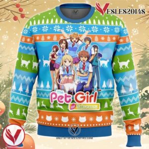 Mashiro and Friends The Pet Girl of Sakurasou Ugly Christmas Sweater, Unique Christmas Gift For Fans - Vesles2014S