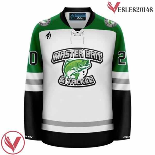 Master Bait & Tackle Funny Hockey Jersey - Vesles2014S 2