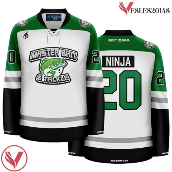 Master Bait & Tackle Funny Hockey Jersey - Vesles2014S