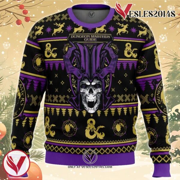 Master’s Guide Dungeons and Dragons Ugly Christmas Sweater, Unique Christmas Gift For Fans - Vesles2014S