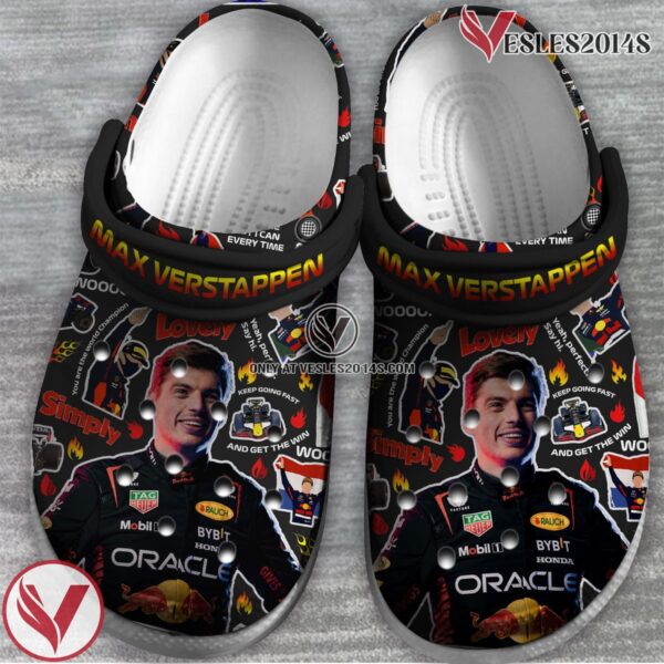 Max Verstappen Crocs Crocband Clogs Shoes Comfortable For Men Women and Kids Style 1, Unique Gift From  Vesles2014S 2