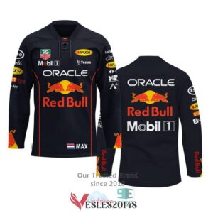Max Verstappen Oracle Red Bull Hockey Jersey, Trending Gifts For Fans - Vesles2014s