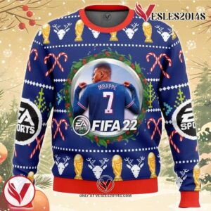 Mbappe EA Sports FIFA Ugly Christmas Sweater, Unique Christmas Gift For Fans - Vesles2014S