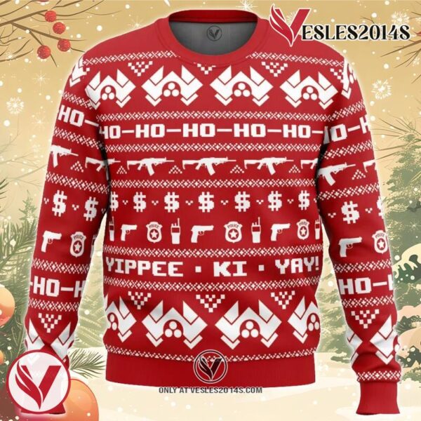 McClane Winter Die Hard Ugly Christmas Sweater, Unique Christmas Gift For Fans - Vesles2014S