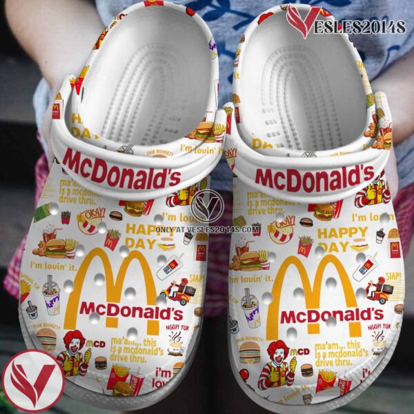 McDonald’s Crocs Crocband Clogs Shoes Comfortable For Men Women and Kids Style 1, Unique Gift From  Vesles2014S
