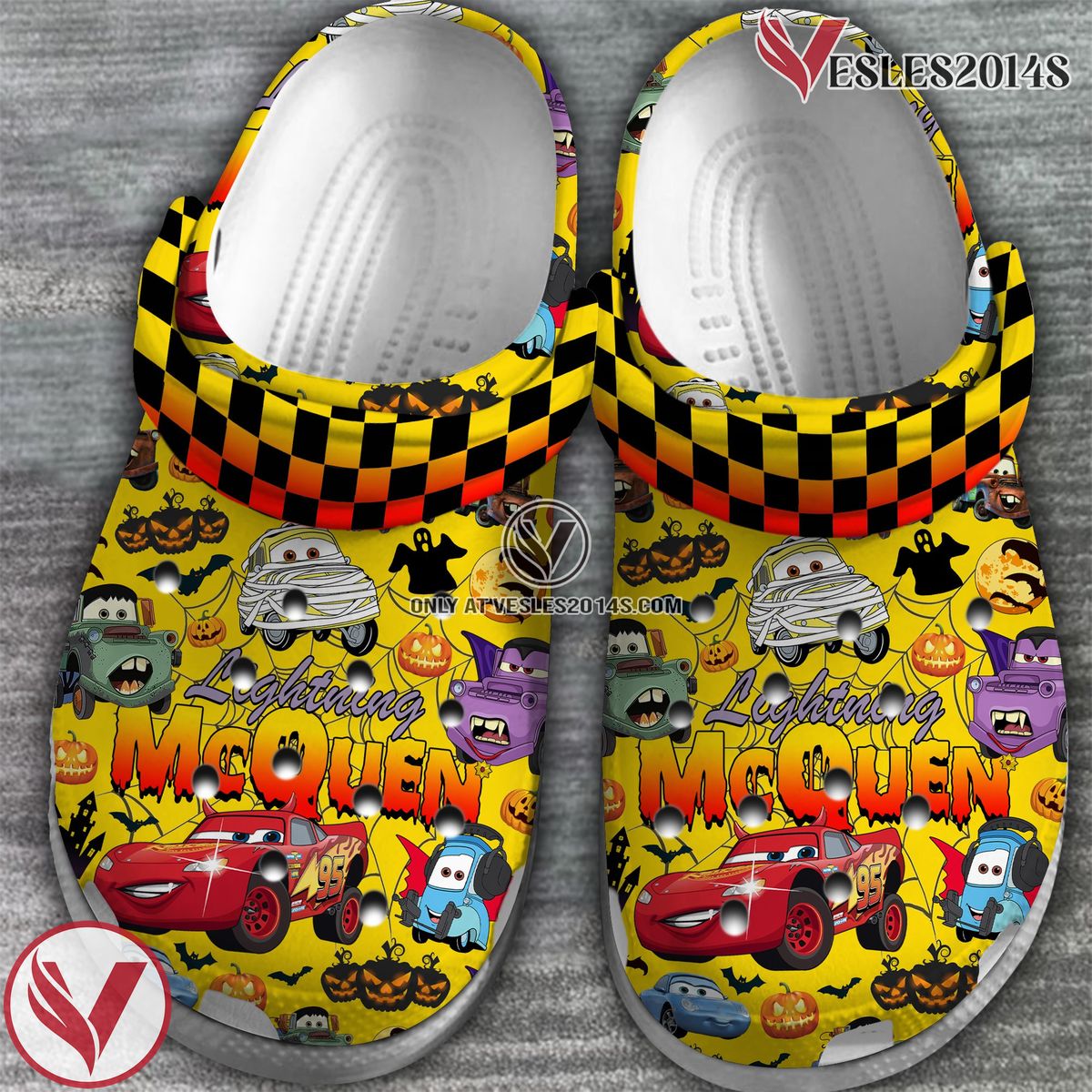 McQueen and Friends Movie Crocs Crocband Clogs Shoes Comfortable For Men Women and Kids Style 2 - Vesles2014S 2