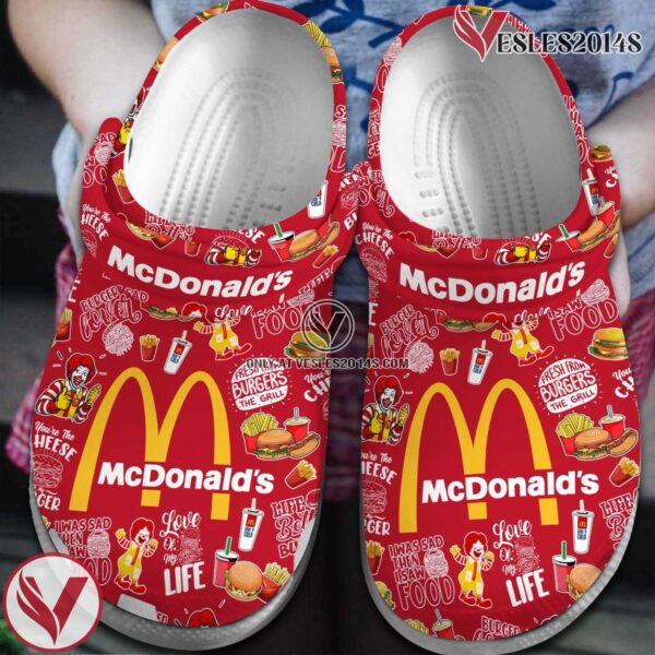 Mcdonald Crocs Crocband Clogs Shoes Comfortable For Men Women and Kids, Unique Gift From  Vesles2014S