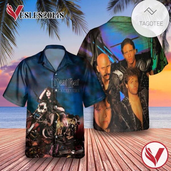 Meat Loaf Bad Attitude Album Cover Hawaiian Shirt, Best Gift For Music Lovers Vesles2014S