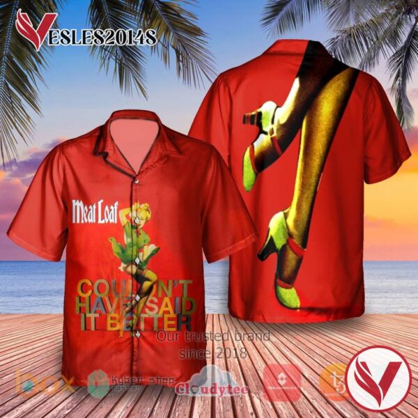 Meat Loaf Couldn't Have Said It Better Album Hawaiian Shirt, Best Gift For Music Lovers Vesles2014S
