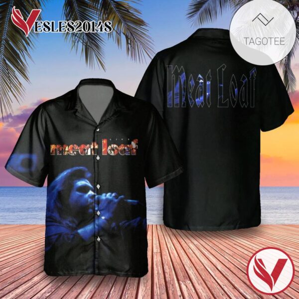 Meat Loaf Live At Wembley Album Cover Hawaiian Shirt, Best Gift For Music Lovers Vesles2014S