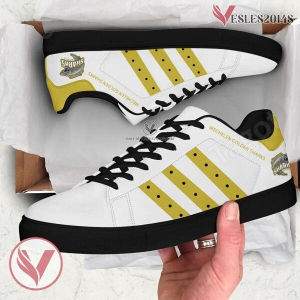 Mechelen Golden Sharks Hockey Stan Smith Shoes, Unique Sneaker For Fans - Vesles2014s 1