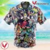 Mega Evolution Pokemon Hawaiian Button Up Shirt, Perfect Gifts For Anime Lovers - Vesles2014S