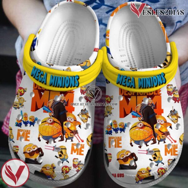 Mega Minions Cartoon Crocs Crocband Clogs Shoes Comfortable For Men Women and Kids, Unique Gift From  Vesles2014S