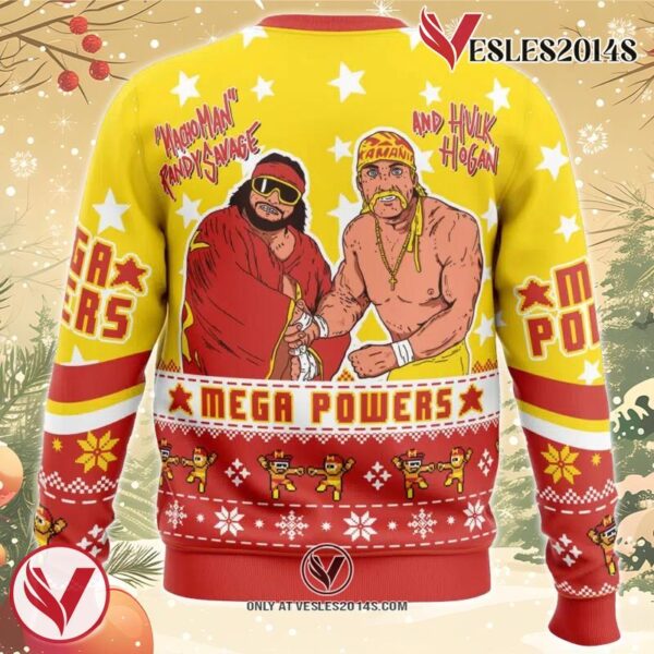 Mega Powers Macho Man and Hulk Hogan Ugly Christmas Sweater, Unique Christmas Gift For Fans - Vesles2014S 1