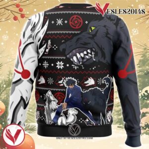 Megumi Divine Dogs Jujutsu Kaisen Ugly Christmas Sweater, Unique Christmas Gift For Fans - Vesles2014S 1