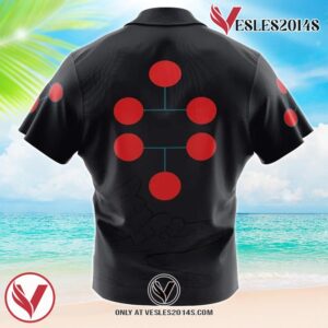 Megumi Fushiguro Jujutsu Kaisen Hawaiian Button Up Shirt, Perfect Gifts For Anime Lovers - Vesles2014S 1