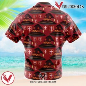 Megumin Konosuba Hawaiian Button Up Shirt, Perfect Gifts For Anime Lovers - Vesles2014S 1