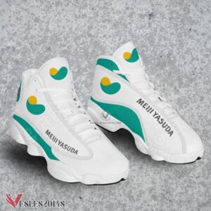 Meiji Yasuda Life Logo Air Jordan 13 Shoes, Best Sneaker Gifts For Fans - Vesles2014s