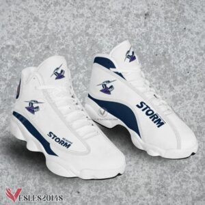 Melbourne Storm Logo Air Jordan 13 Shoes, Best Sneaker Gifts For Fans - Vesles2014s