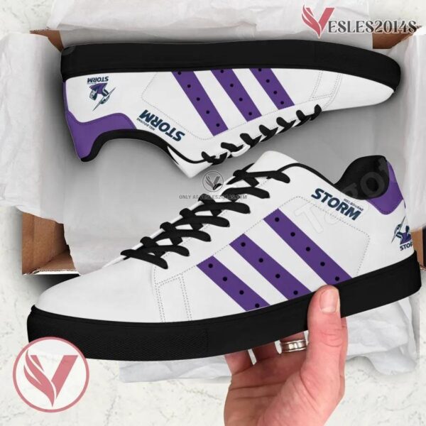 Melbourne Storm NRL Logo Stan Smith Shoes, Unique Sneaker For Fans - Vesles2014s 1