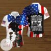 Memorial Day American Flag I Am A Grumpy Veteran I Seved I Sacrificed I Don't Regret Graphic Print Short Sleeve Hawaiian Casual Shirt Vesles2014S