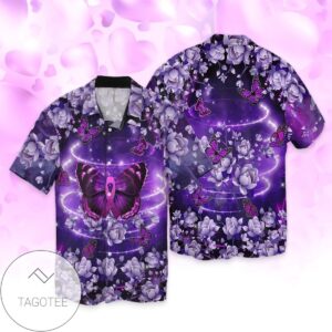 Memorial Day Faith Hope Love Butterfly For Men And Women Graphic Print Short Sleeve Hawaiian Casual Shirt Vesles2014S