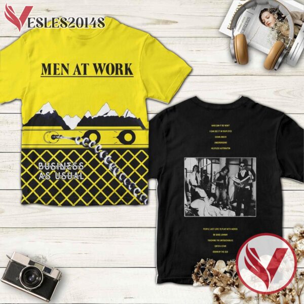 Men At Work Business As Usual Album Cover Shirt, Perfect Gifts For Music Lovers - Vesles2014S
