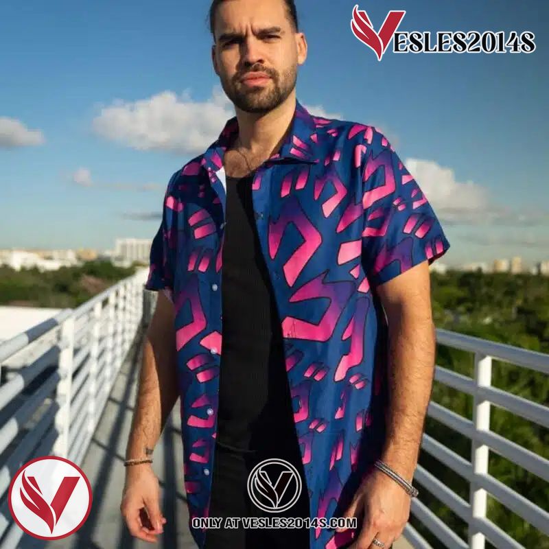 Menacing Aura JoJo’s Bizarre Adventure Hawaiian Button Up Shirt, Perfect Gifts For Anime Lovers - Vesles2014S 1