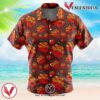 Mera Mera no Mi One Piece Hawaiian Button Up Shirt, Perfect Gifts For Anime Lovers - Vesles2014S