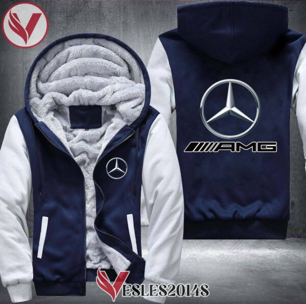 Mercedes AMG Fleece Hoodie Jacket, Unique Gifts For Car Lovers - Vesles2014S 1