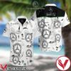 Mercedes Benz AMG F1 Racing White Hawaiian Shirt And Short, Unique Gifts For Friends - Vesles2014S 1