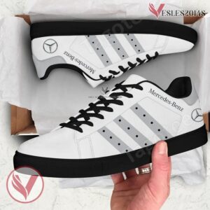 Mercedes-Benz Logo Print Stan Smith Shoes, Unique Sneaker For Fans - Vesles2014s 1