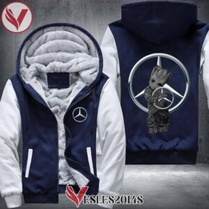 Mercedes Groot Fleece Hoodie Jacket, Unique Gifts For Car Lovers - Vesles2014S 1