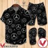 Mercedes Logo Combo Hawaiian Shirt, Beach Shorts And Flip Flop, Unique Gifts For Friends - Vesles2014S 1