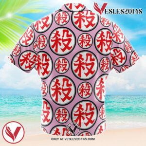 Mercenary Tao Pai Pai Dragon Ball Z Hawaiian Button Up Shirt, Perfect Gifts For Anime Lovers - Vesles2014S 1