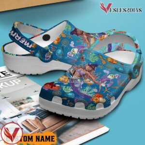 Mermaid Movie Crocs Crocband Clogs Shoes Comfortable For Men Women and Kids Style 2 - Vesles2014S 2
